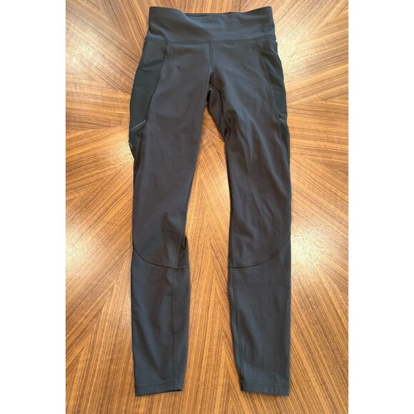 Lululemon Rare Miles Ahead Tight 28" Mesh Size 4 Dark Olive Green Yoga Legging - Picture 2 of 6